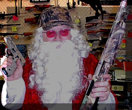 Gun man santa